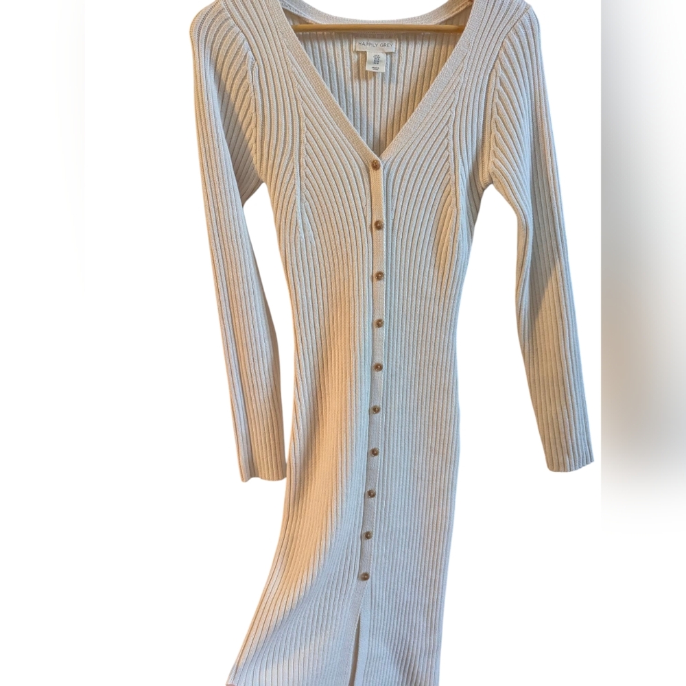 Elegant Cream Midi Dress